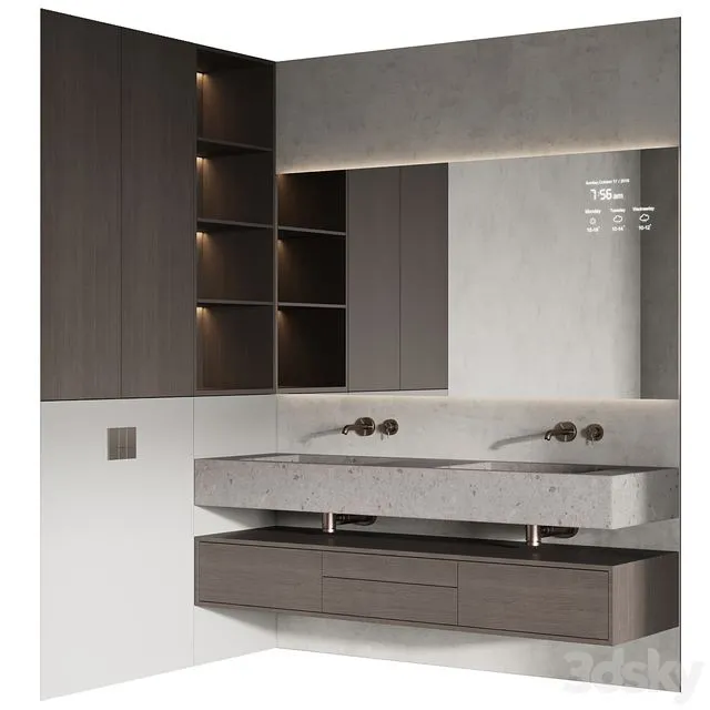Bathroom furniture No. 32 3dsMax Model