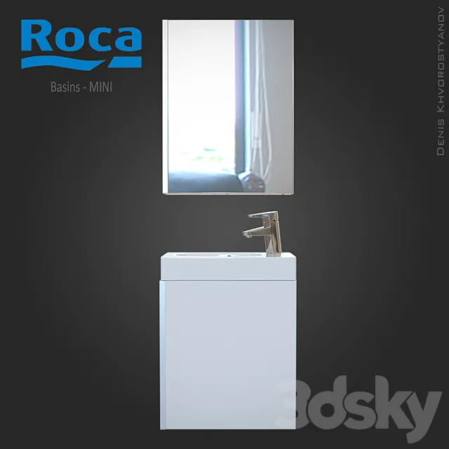 Bathroom Furniture – Roca – Basins – Mini 3DSMax File