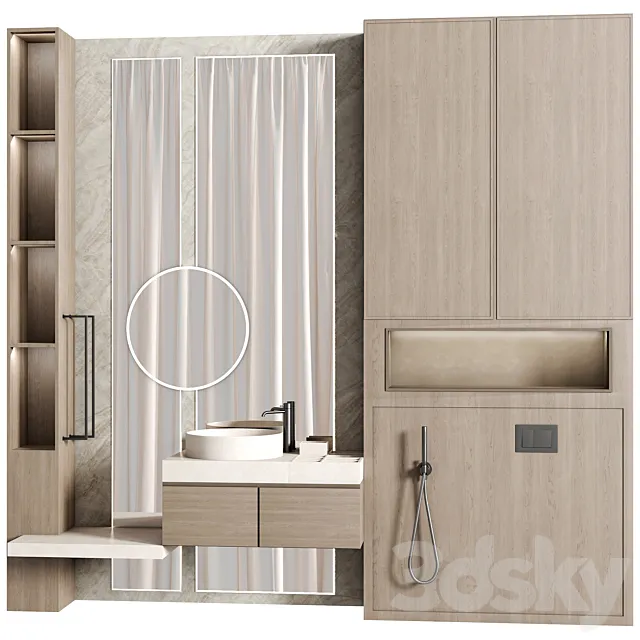 Bathroom furniture set 1 3dsMax Model