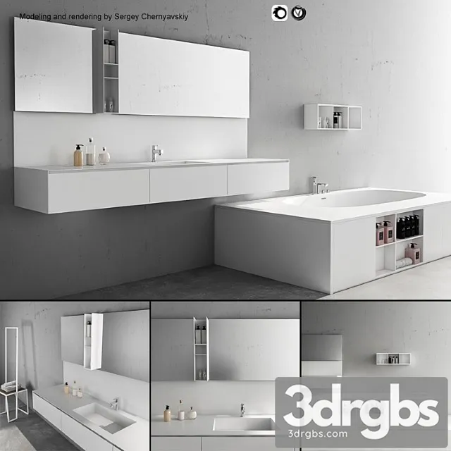 Bathroom Furniture Set Arcom Escape 2 3dsmax Download
