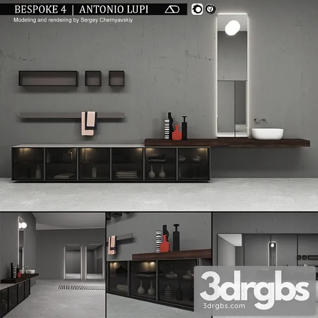 Bathroom Furniture Set Bespoke 4 3dsmax Download
