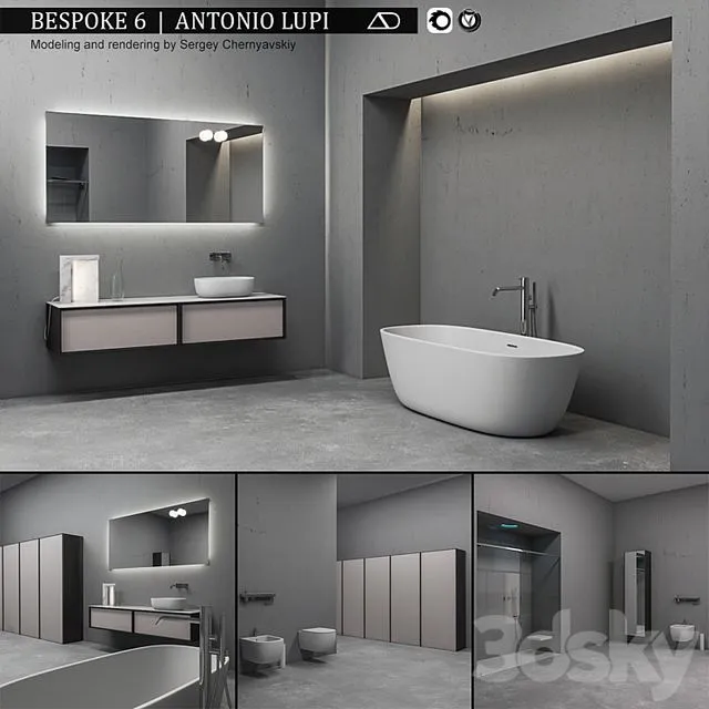 Bathroom furniture set Bespoke 6 3dsMax Model