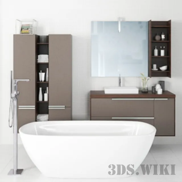 bathroom – Furniture set with 3ds Max
