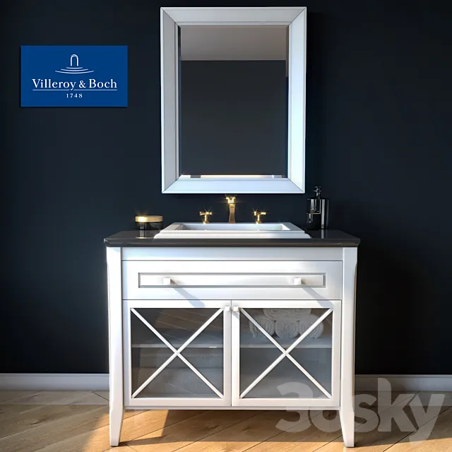 Bathroom furniture Valleroy & Boch _ Hommage furniture 3DS Max Model