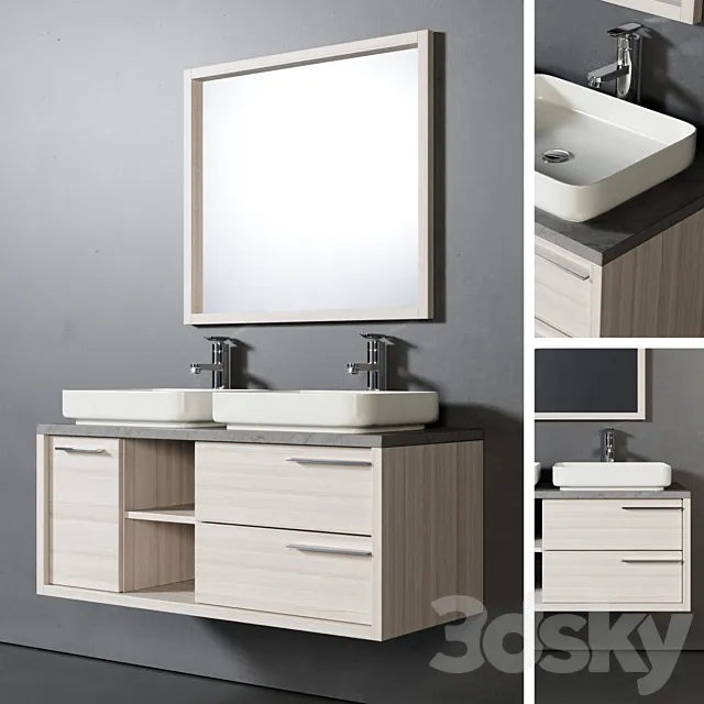 Bathroom Furniture Vermont 120cm 3ds Max