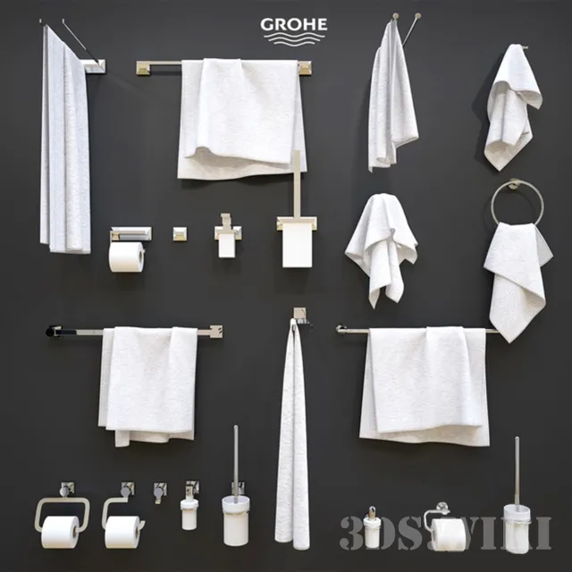 bathroom – Grohe collections 3ds Max