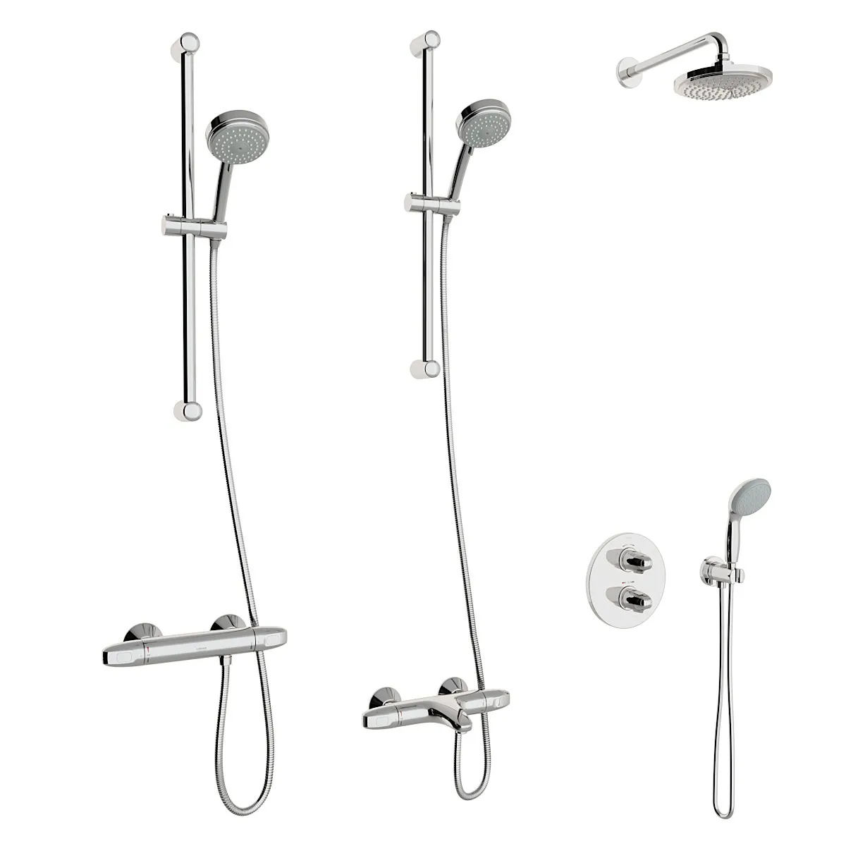 bathroom – Grohe Grohtherm 1000 Thermostat set 3ds Max