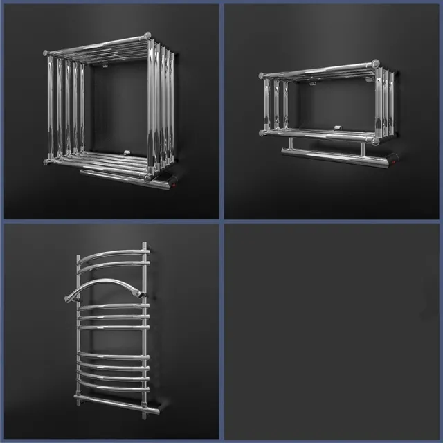 bathroom – Group of electric towel rails Margaroli 3ds Max