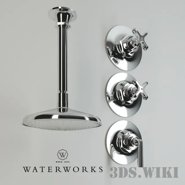 bathroom – Hanging shower for bathroom 3ds Max