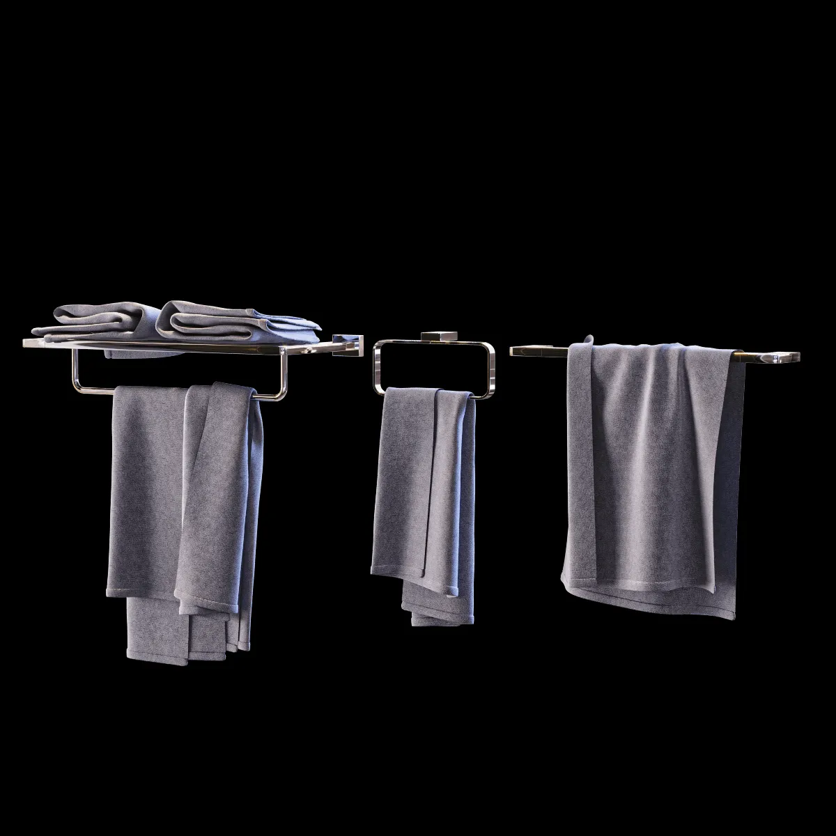 bathroom – Hanging towels 3ds Max