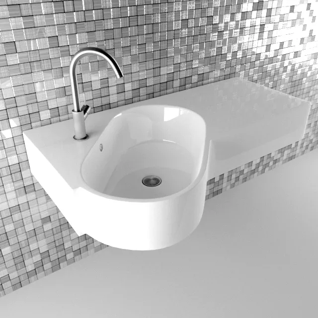bathroom – Hatria Area washbasin 03 3ds Max
