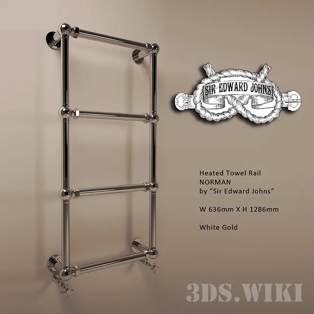 bathroom – Heated towel rail NORMAN Sir Edward Johns 3ds Max