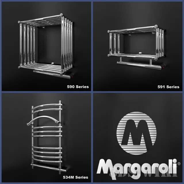 bathroom – Heated towel rails Margaroli 3ds Max