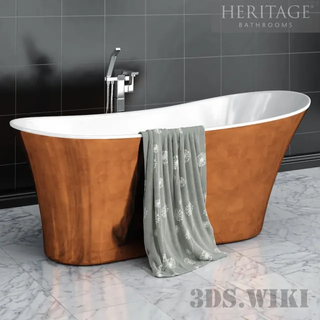 bathroom – Heritage Bathrooms Holywell Acrylic Bathtub 3ds Max