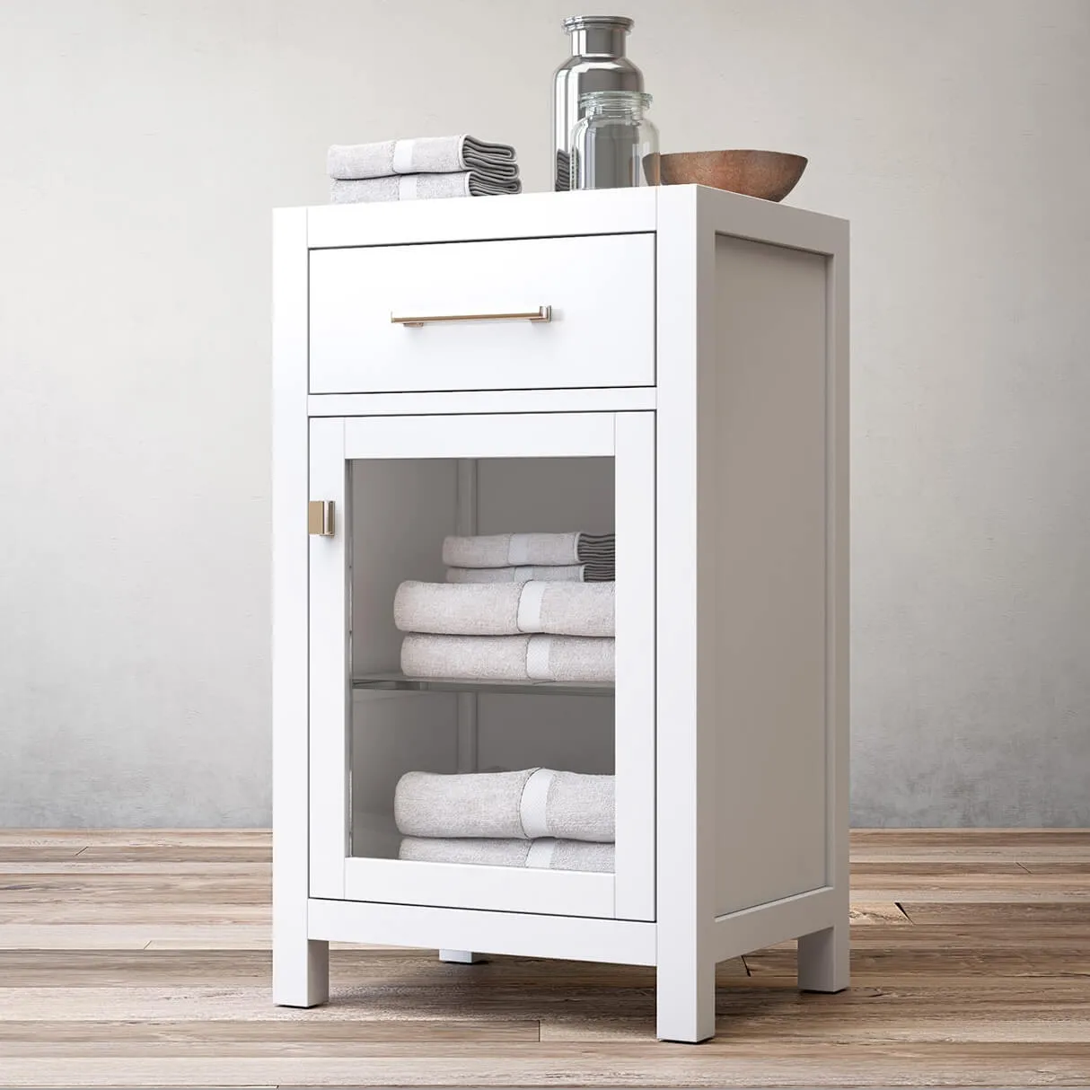 bathroom – Hutton glass single-drawer base 3ds Max