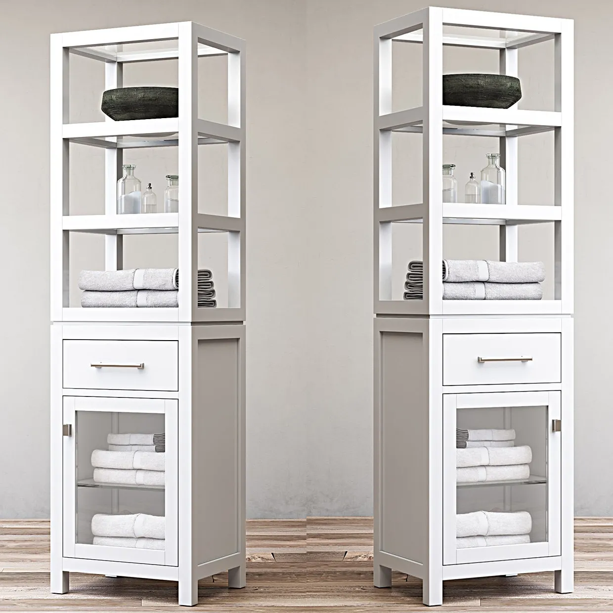 bathroom – Hutton open  shelf bath cabinet 3ds Max