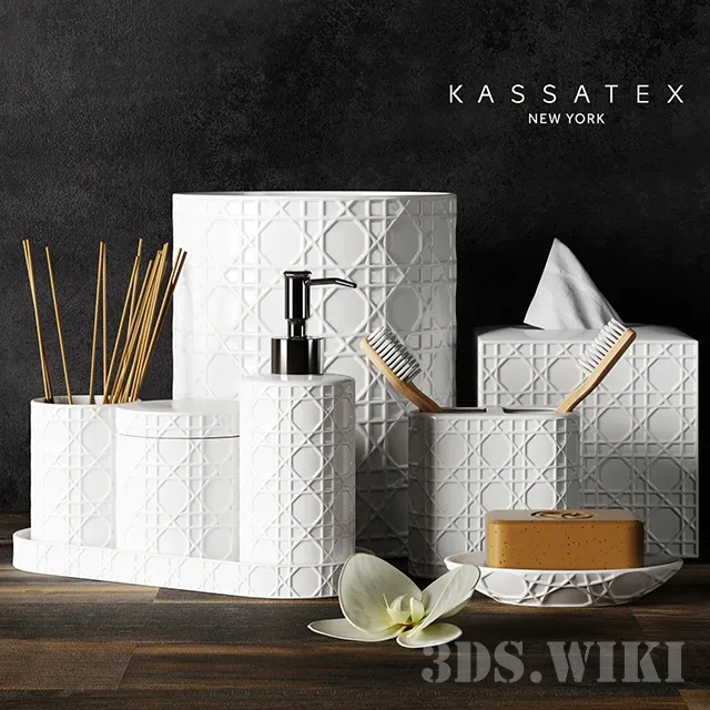 bathroom – Kassatex bathroom accessories 3ds Max