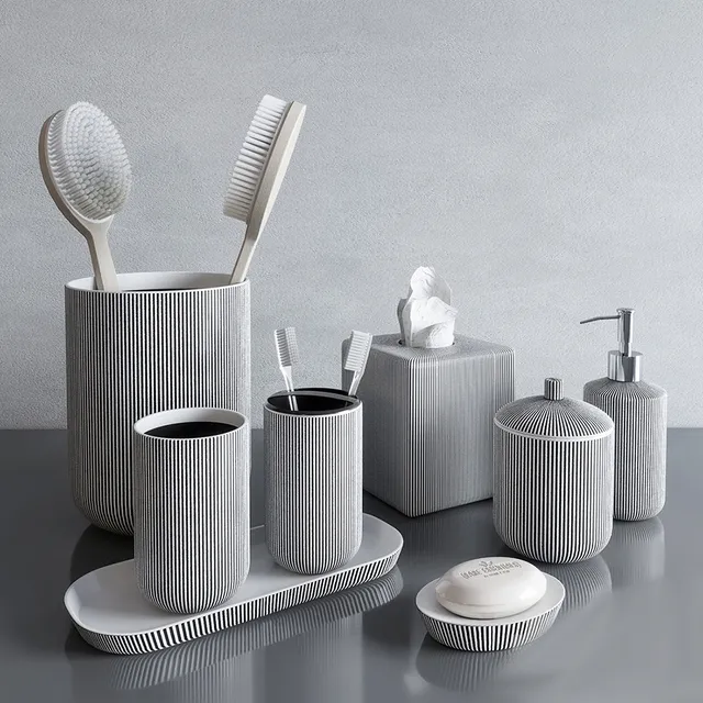 bathroom – Kassatex Rivington accessory Kit 3ds Max