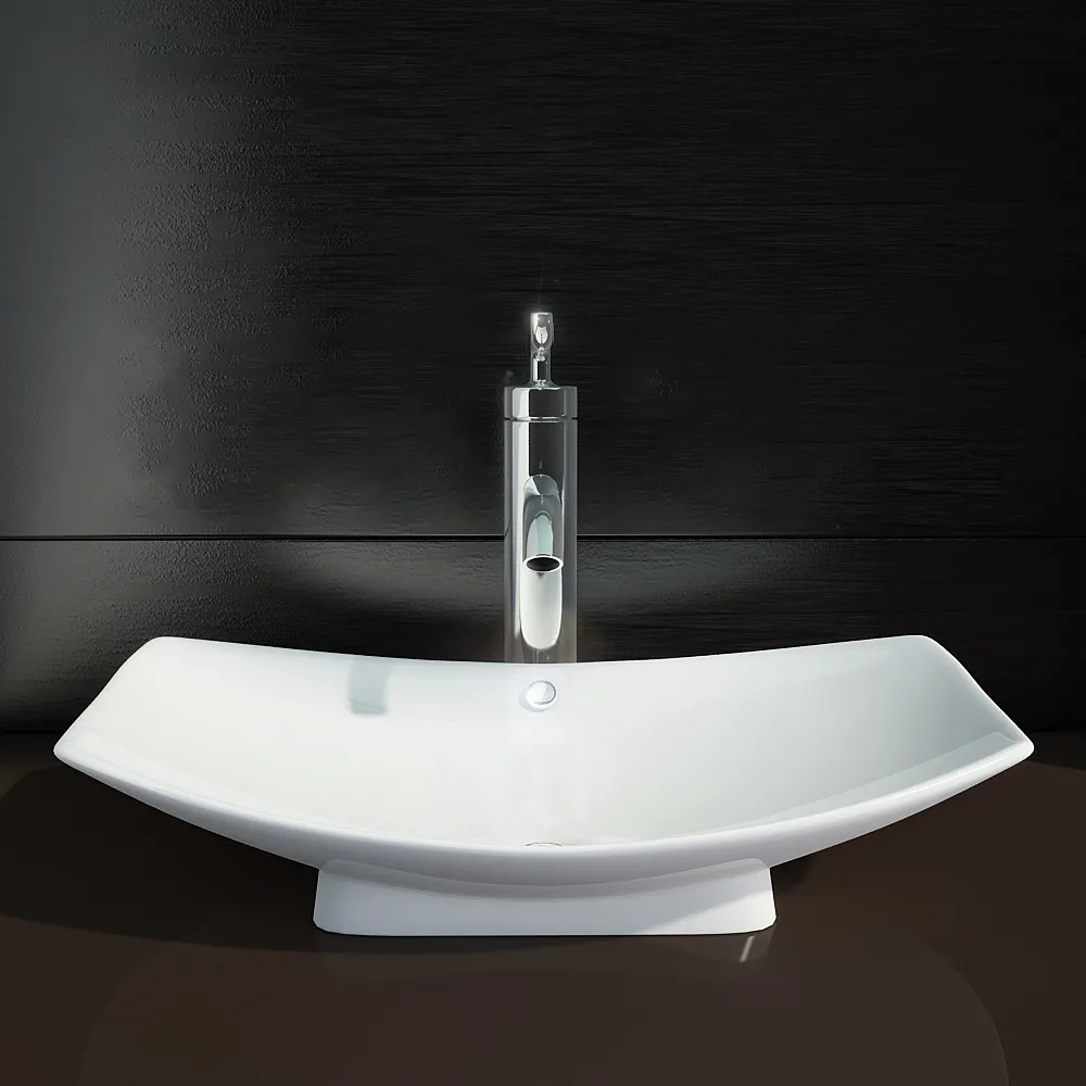 bathroom – Kohler Purist washbasin 02 3ds Max