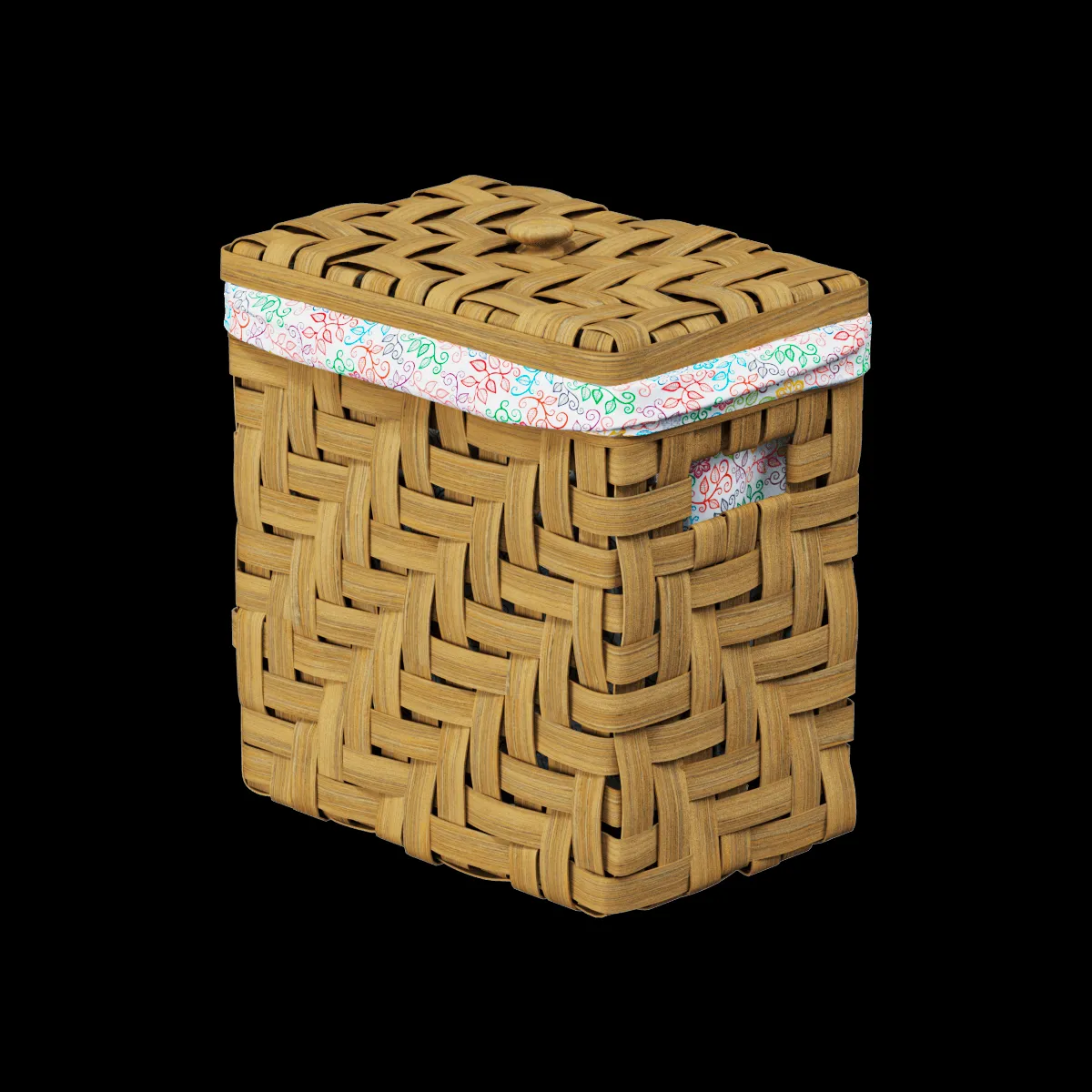 bathroom – Laundry basket 03 3ds Max