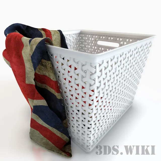 bathroom – Laundry basket 3ds Max