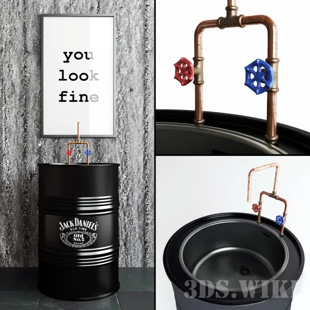 bathroom – Loft Sink 3ds Max