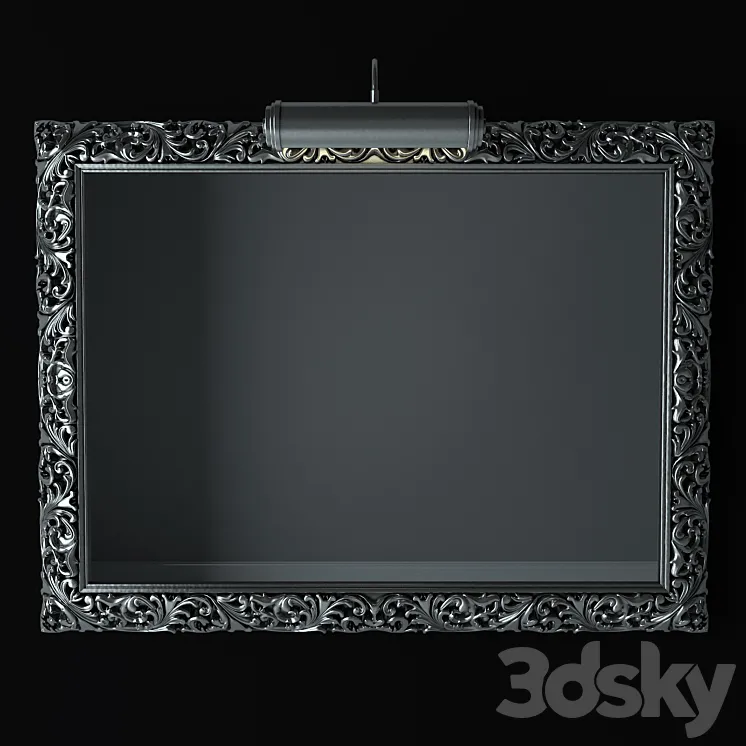 Bathroom mirrors Labor Legno Royal. 3DS Max
