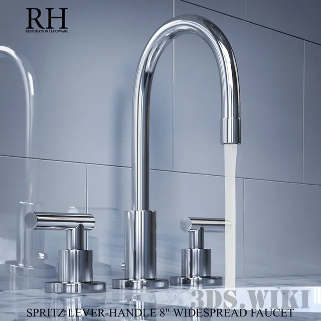 bathroom – Mixer SUTTON LEVER-HANDLE 8in WIDESPREAD FAUCET 3ds Max