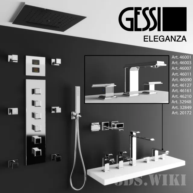 bathroom – Mixers Gessi Eleganza 3ds Max