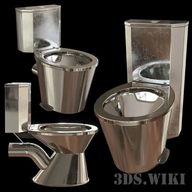 bathroom – Nersant Anti-Vandal plumbing Set 3ds Max