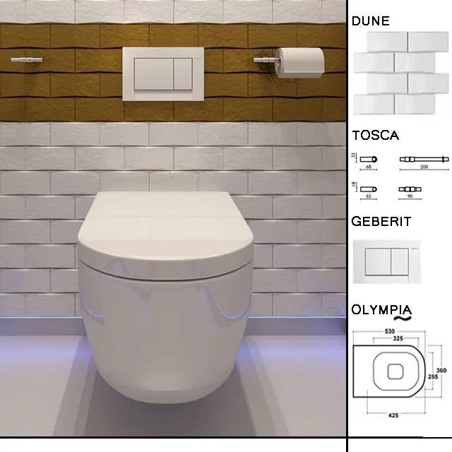 bathroom – Olympia  Geberit  Dune  Tosca 3ds Max