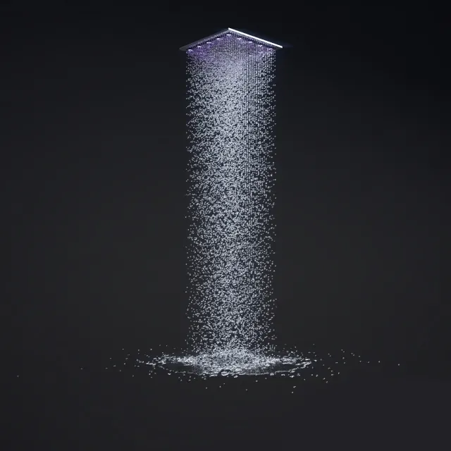 bathroom – Overhead shower 3ds Max