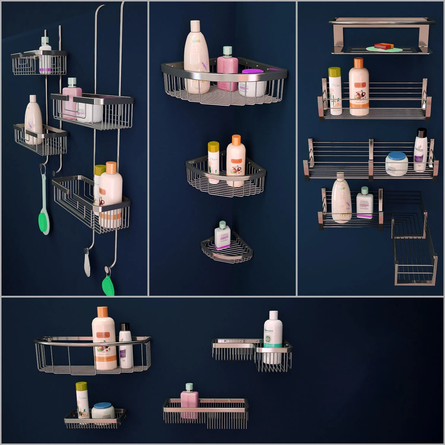 bathroom – Pom D’or-shower baskets 3ds Max