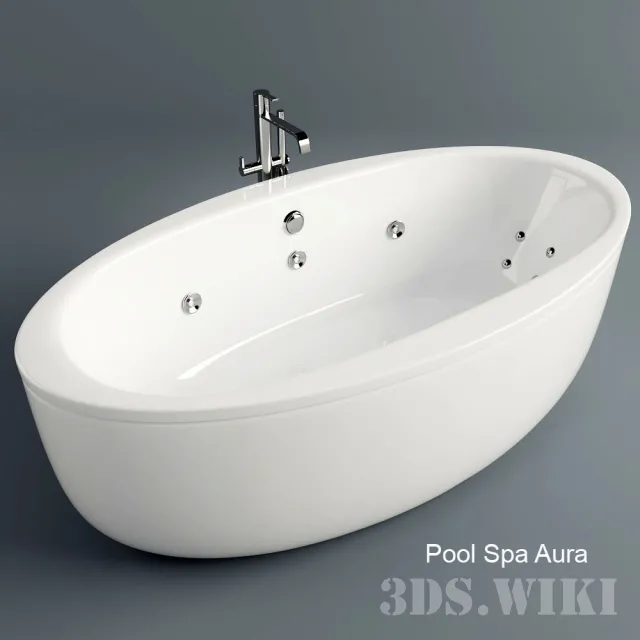 bathroom – Pool Spa Aura Bath 3ds Max