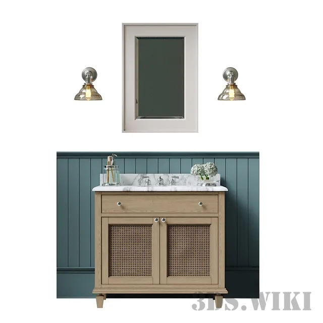 bathroom – Pottery barn bathroom 3ds Max