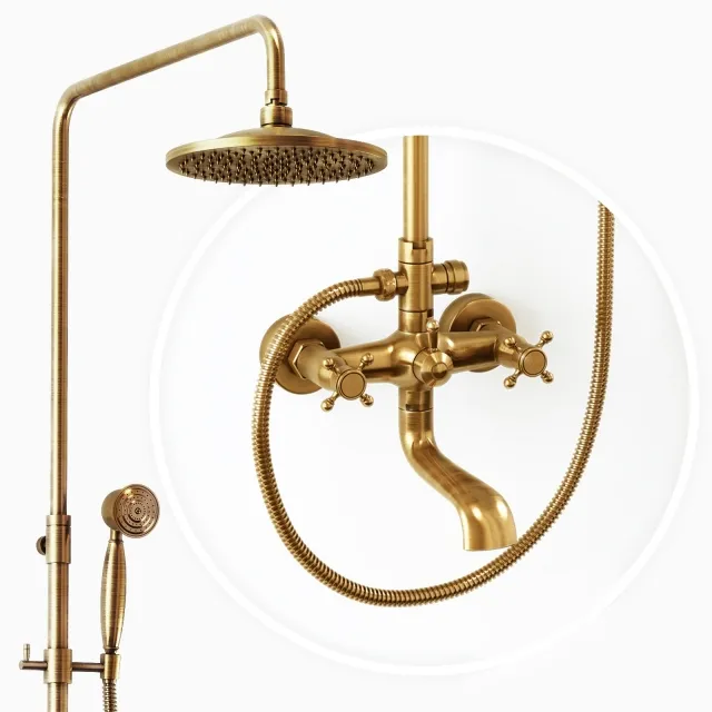 bathroom – Retro Shower Yanksmart 3ds Max