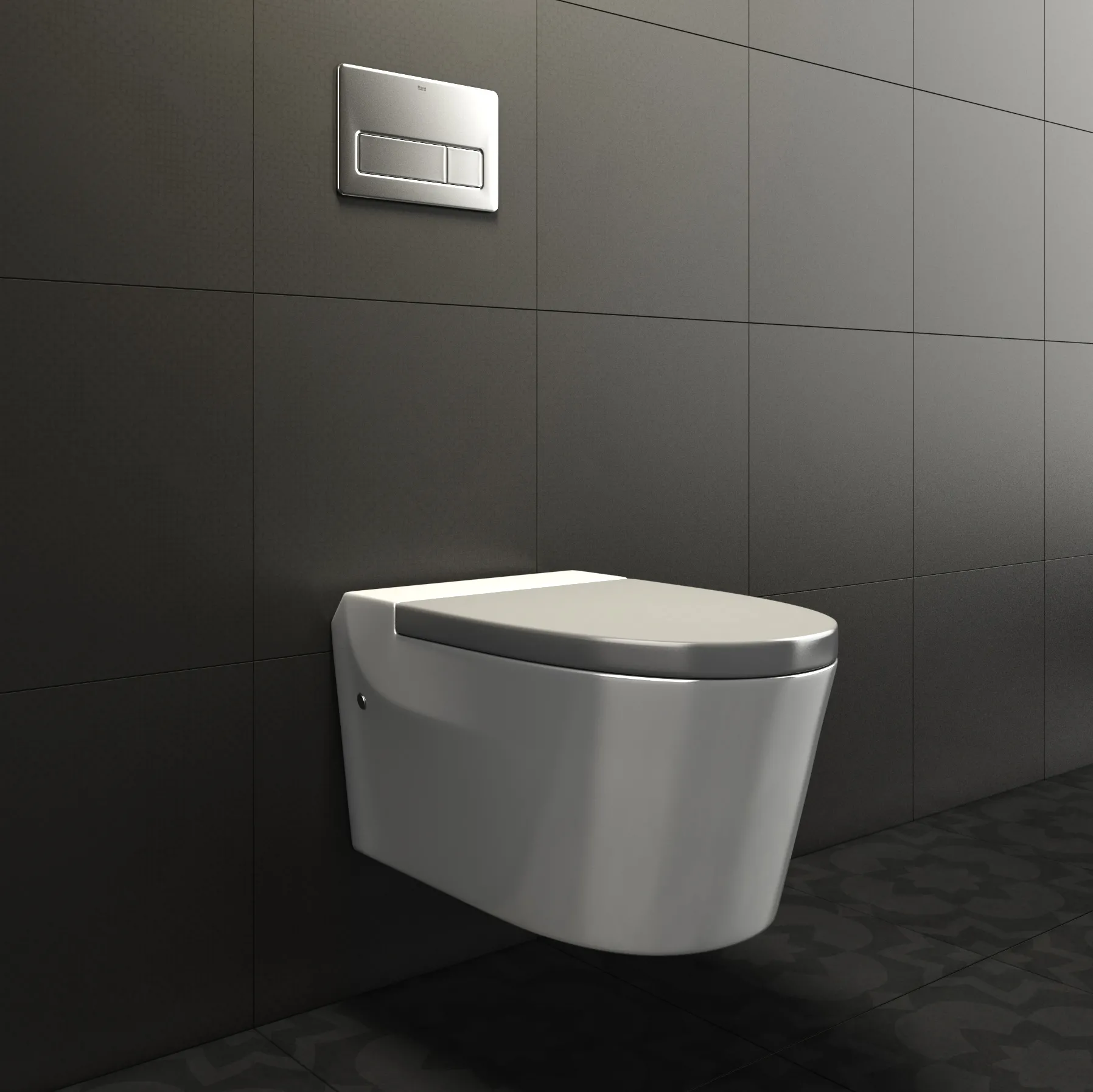 bathroom – Roca Khroma toilet 3 3ds Max