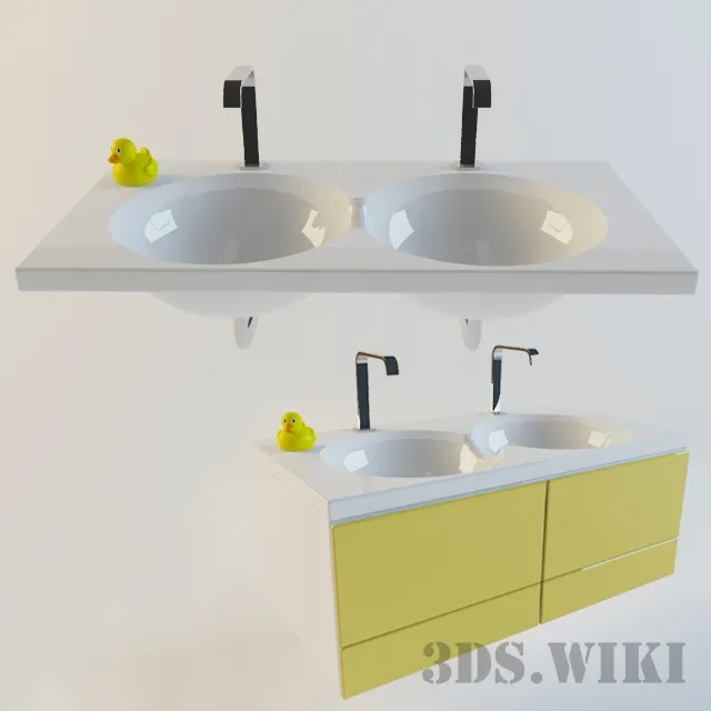 bathroom – Roca shells 3ds Max