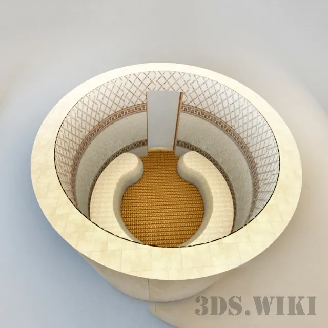 bathroom – Round hamam 3ds Max