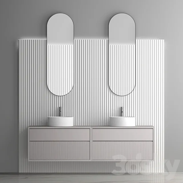 Bathroom set 04 3ds Max