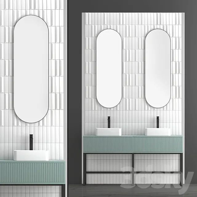 Bathroom set 07 3ds Max