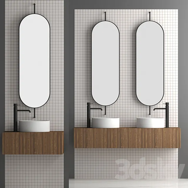 Bathroom set 08 3DS Max Model