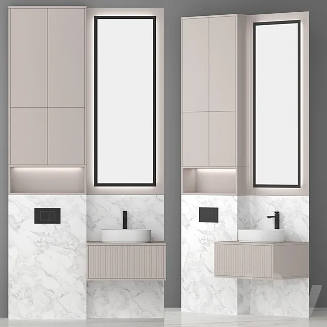 Bathroom set 10 3ds Max