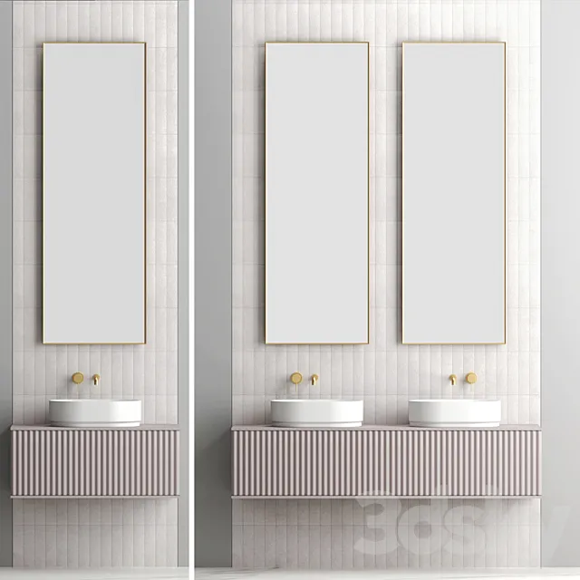 Bathroom set 11 3DS Max Model