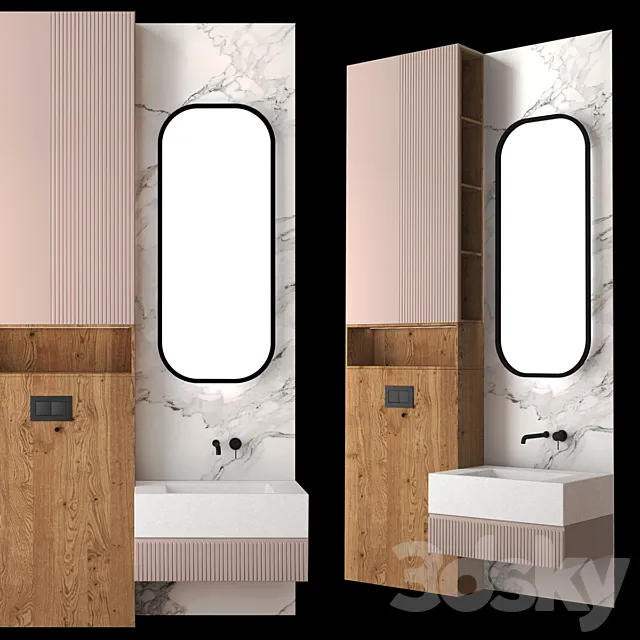 Bathroom set 17 3ds Max