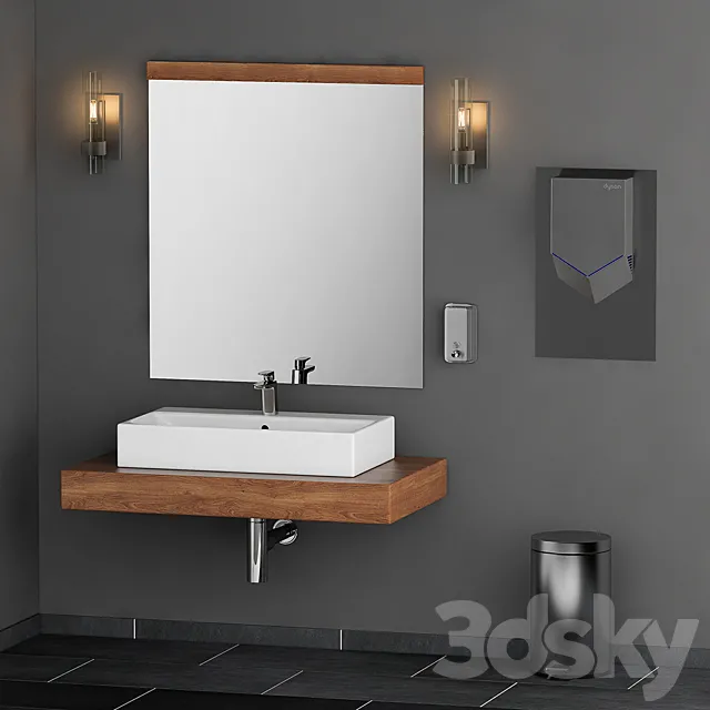 Bathroom set 3ds Max