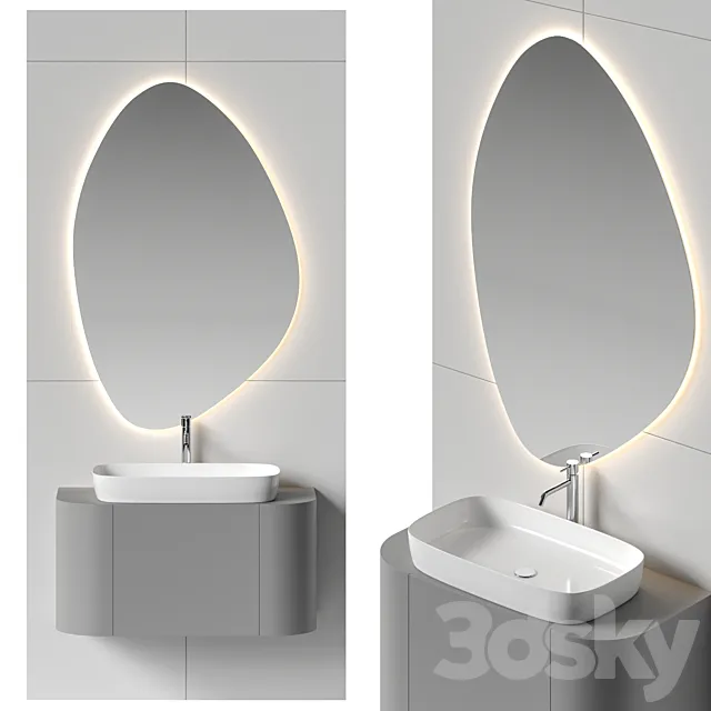 Bathroom set 47 3ds Max