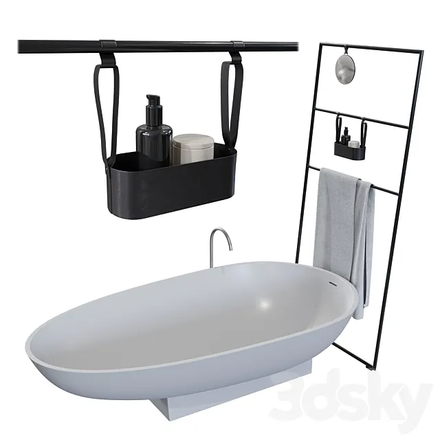 Bathroom Set _ Agape Spoon & Burgbad 3DS Max Model