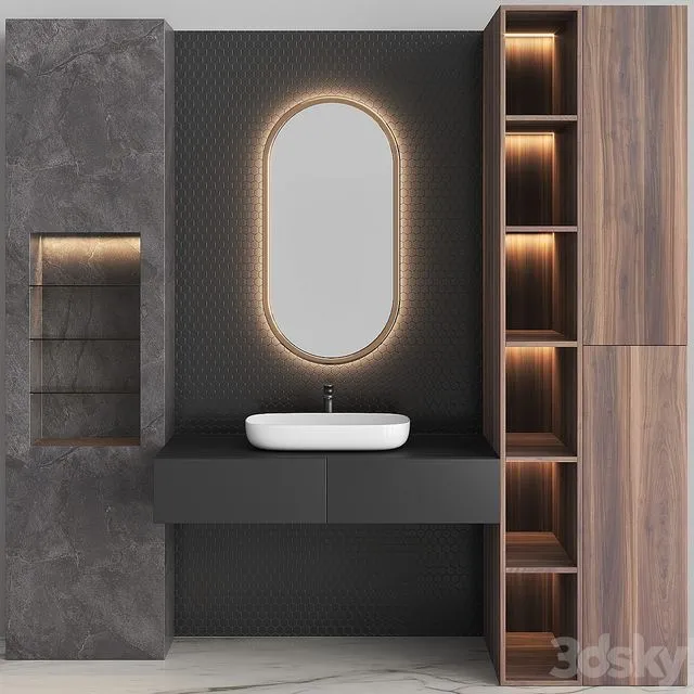 Bathroom Set BS03 3dsMax Model