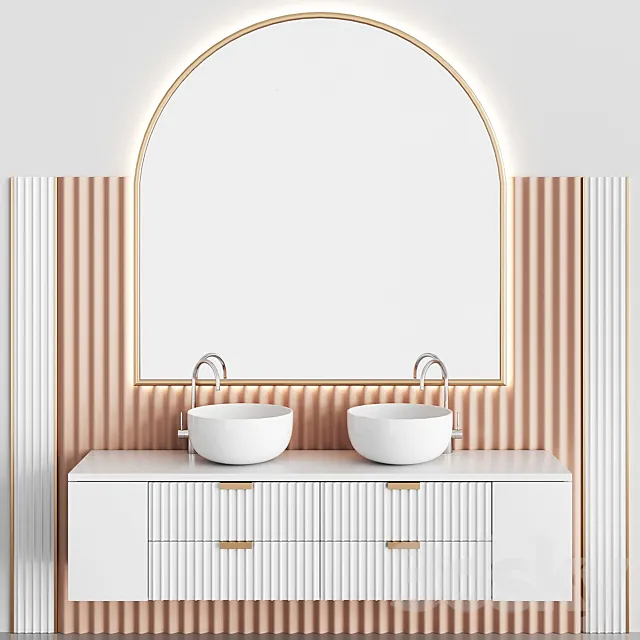 Bathroom Set BS05 3DS Max Model